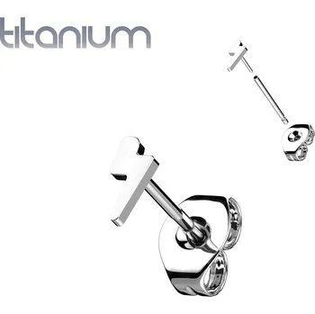 Piercing Šperky4U PUSH IN náušnice TITAN, 1 kus - TIT1204