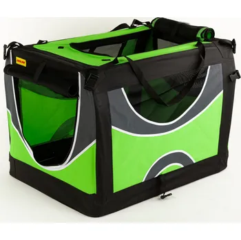 přepravka pro zvíře Cestovní box, kenelka skládací COOL PET zelená Velikost přepravního boxu L 70*52*52cm