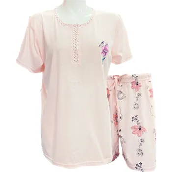 Dámské pyžamo n-feel Dámské pyžamo šortkové Vianta - DK131 Barva: Lososová, Velikost: XL