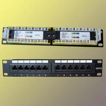 Rozvaděč OEM Patch panel 10“ UTP cat6, 12portů 3406