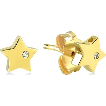 Náušnice Lillian Vassago Zlaté peckové náušnice hvězdička se zirkonem LLV22-GER138Y