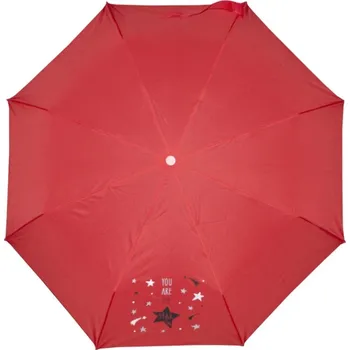 Deštník Derby Kids Mini dětský skládací deštník červený 70830K červený
