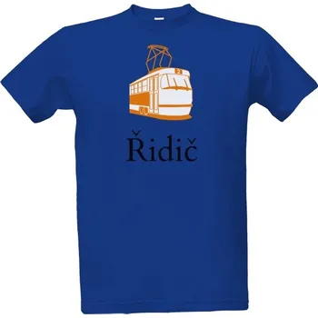 Tričko s potiskem Tričko řidič tramvaje pánské