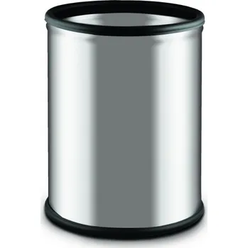 Odpadkový koš Nerezový koš 7l - stříbrný, matný