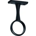 Walteco Držák šatní tyče s vrchním uchycením, průměr 25mm, průběžný, černý