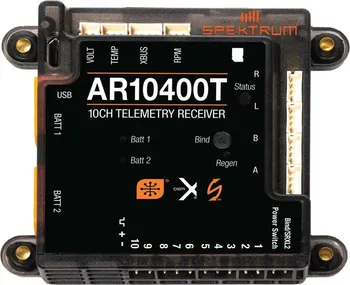 RC vybavení Spektrum přijímač AR10400T 10Ch PowerSafe přijímač s telemetrií