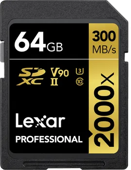 Paměťová karta Lexar Professional SDXC 64 GB Class 10 UHS-II U3 (LSD2000064G-BNNNG)