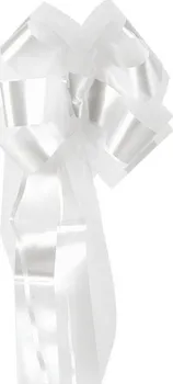 Party dekorace Santex Mašle stahovací s tylem velká bílá 35 x 12,5 x 2 cm