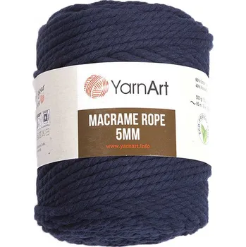 Příze YarnArt Macrame Rope 784, 5mm - modrá