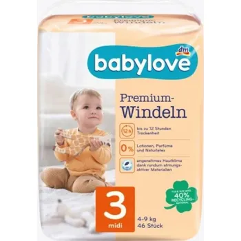 Plena BABYLOVE DĚTSKÉ PLENKY VEL. 3 NĚMECKO!