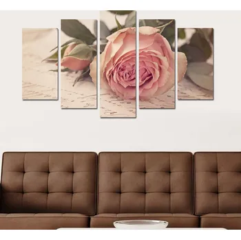 Obraz ASIR Obraz RŮŽE 110 MDF 5 ks
