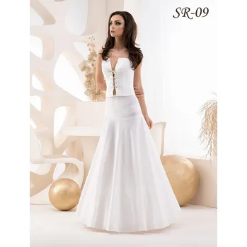 Dámská sukně Dvoukruhová svatební spodnice SR-09 (nadměr) Barva: ivory, Vybraná velikost: 5XL, Obvod kruhu: 190 cm