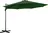 Uniprodo Otočný boční slunečník 300 cm, zelený