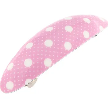 Spona do vlasů ve tvaru oválku, světle fialové barvy s puntíky 8000298-5