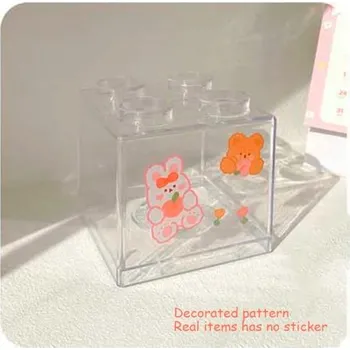 úložný prostor na hračky Kasička - Kostka stavebnice Barva: čirá