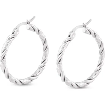 Náušnice biju Náušnice z chirurgické oceli, proplétaný kruh Ø 3 cm 1002249