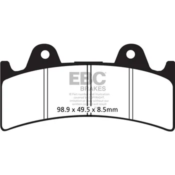 Brzdová destička Brzdové destičky EBC FA243HH