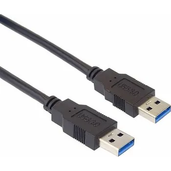 Datový kabel USB 3.0 kabel propojovací, A-A, samec - samec, černý délka 1 metr