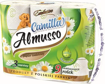 Toaletní papír Almusso Camilla heřmánek 3vrstvý 9 ks