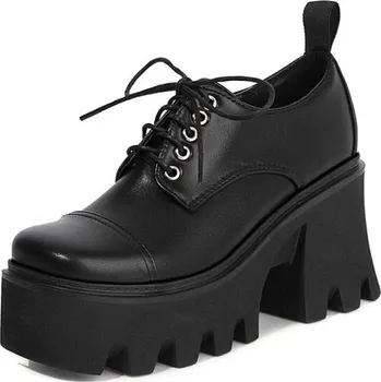 Dámské polobotky Klasické polobotky na vysoké platformě GoodDayGirl Fashion Barva: Černá, Velikost: 37