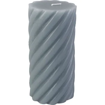 Svíčka Svíčka Swirl L 15 cm modrá Present Time (Barva- modrá)