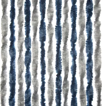 Moskytiéra BRUNNER Dekorativní závěs proti hmyzu 56 x 205 cm modrý/stříbrný