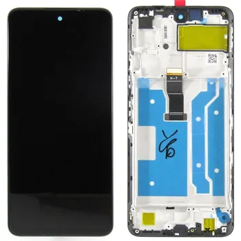 LCD displej + dotyková plocha pro Huawei P Smart 2021, Honor 10X Lite s rámem - černý