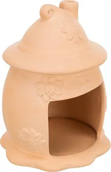 Trixie 61372 keramický domek pro myši vejce s kloboučkem 11 x 14 cm terakota