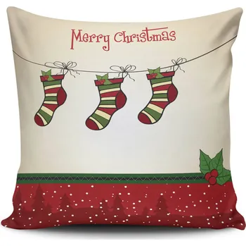Dekorativní polštářek ASIR Dekorační polštářek VESELÉ VÁNOCE 43 cm polyester-bavlna
