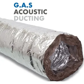 Ventilační potrubí Global Air Supplies Odhlučněné vzduchové potrubí G.A.S. Acoustic - nedráždivá 10m Průměr: 102mm