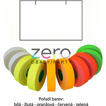 Etiketovací kleště Etikety cenovkové CONTACT 25 x 16 mm ROVNÉ - žluté signální