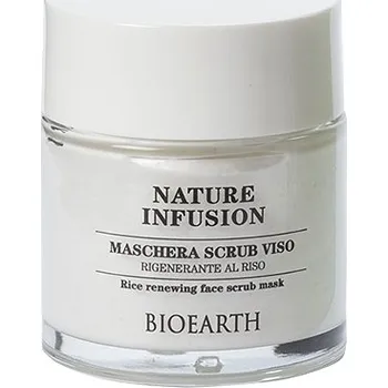 Pleťová maska BIOEARTH Peelingová maska s rýží a zeleným čajem 100 ml