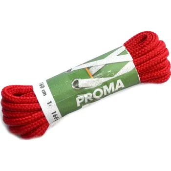 Tkaničky do bot Proma Sport tkaničky 170p kulaté červené 120 cm