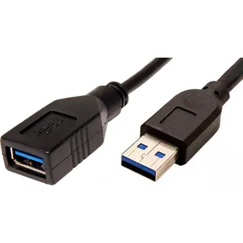 Datový kabel OEM Kabel ROLINE USB 3.0 A-A M/F 0,8m, prodlužovací, černý 11.02.8977