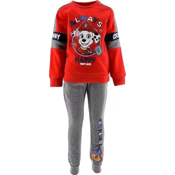 Červeno-šedá chlapecká teplákovka Paw Patrol Velikost: 116