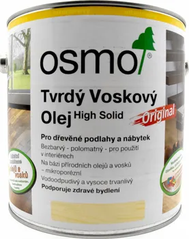 Olej na dřevo OSMO Color Tvrdý voskový olej Original 0,375 l