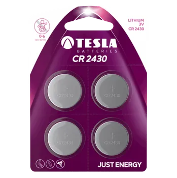 Článková baterie TESLA CR2430 4 ks