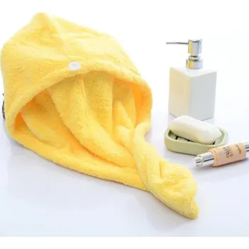 Sada koupelnových doplňků Rychloschnoucí ručník/turban na vlasy Barvy: žlutá