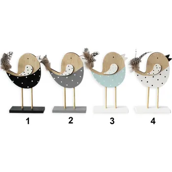 Zahradní dekorace Ptáček dřevo 16cm mix (538922)