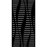 Designová kovová výplň, laserem vypálený vzor 9341, rozměr 1000x2000x2,0mm, bez povrchové úpravy