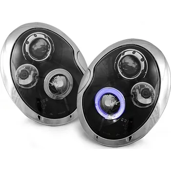 Přední světlomet Tuning Tec Přední světla BMW MINI (COOPER) 2001-2006 ANGEL EYES černé