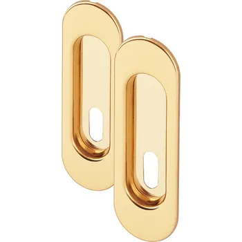 Stavebniny AC-T Servis ACT MUŠLE pro posuvné dveře BB OVÁL (mosaz)