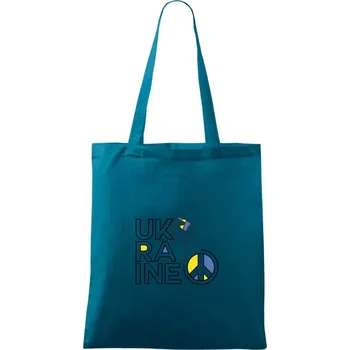 Ukraine - symbol peace - Taška bavlněná - 42 x 38 cm ( Petrolejová )