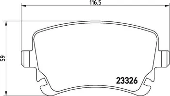 Brzdová destička Brembo P 85 076