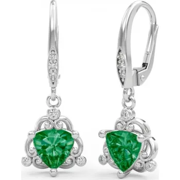 Náušnice Couple, Velkolepé náušnice Antoinette II, bílé zlato s&nbsp;barevnými zirkony, 585-66-3-0389.1B00.0.00.106.10