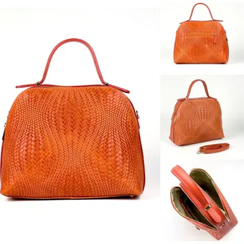 Kabelka kožená 5273 Itálie barva: červená