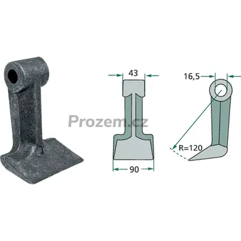 Kladivo Mulčovací kladivo pro Falc, F450433, 16,5/43/90 mm