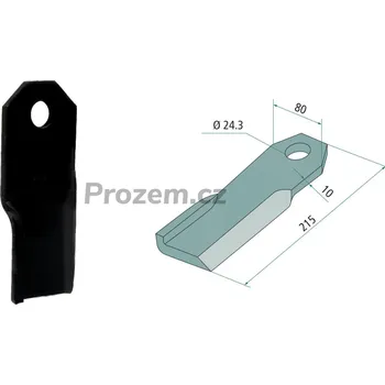 Mulčovací nůž pro Humus, 301951, 215/10/24,3 mm