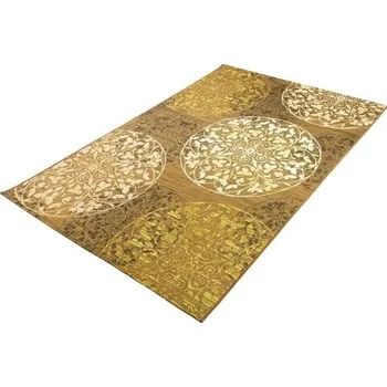 Koberec BALTA Kusový koberec ZOYA 128/Q01N BARVA: Žlutá, ROZMĚR: 80x165 cm