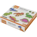 VIGA Dřevěné magnety 20 ks dinosauři